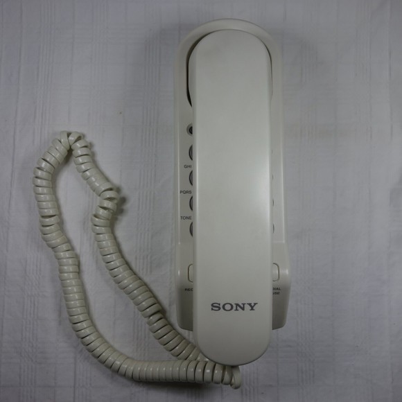 Vintage Retro 80s-90s Sony IT-B3 Cream/Beige Wired Telephone - Picture 2 of 14
